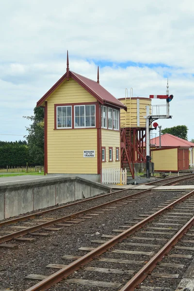 Auckland Nueva Zelanda 2021 Vista Estación Tren Glenbrook Vintage —  Fotos de Stock