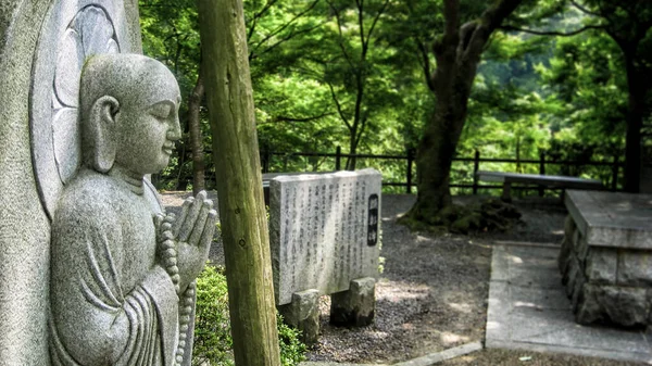 Stará Socha Buddhy Japonské Zahradě Tokio Japonsko — Stock fotografie