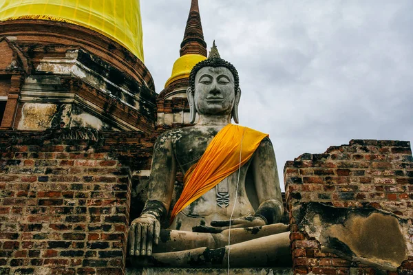 Detailní Záběr Sochy Buddhy — Stock fotografie