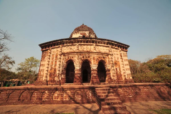 Una Hermosa Toma Del Templo Terracota Bishnupur Ubicado Bengala Occidental — Foto de Stock
