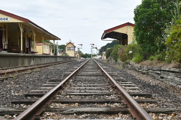 Auckland Nueva Zelanda 2021 Vista Estación Tren Glenbrook Vintage — Foto de Stock