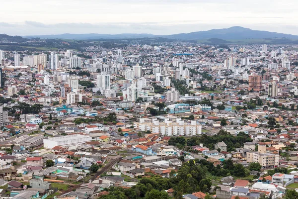 Una Vista Aérea Ciudad Lages Santa Catarina Brasil — Foto de Stock
