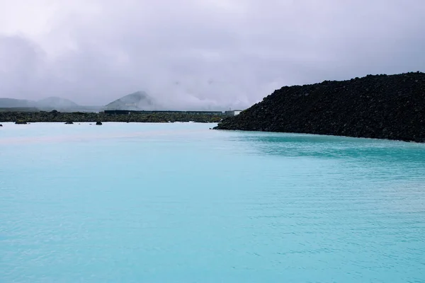 General landscape of the Blue Lagoon in Iceland and its thermal waters, with the heat and the wonderful waters of the area