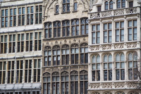 Vecchie Case Nel Centro Storico Anversa Belgio — Foto Stock