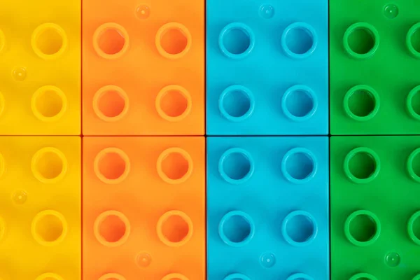 Colorful Building Toy Blocks Wallpaper Background — Stock Photo, Image