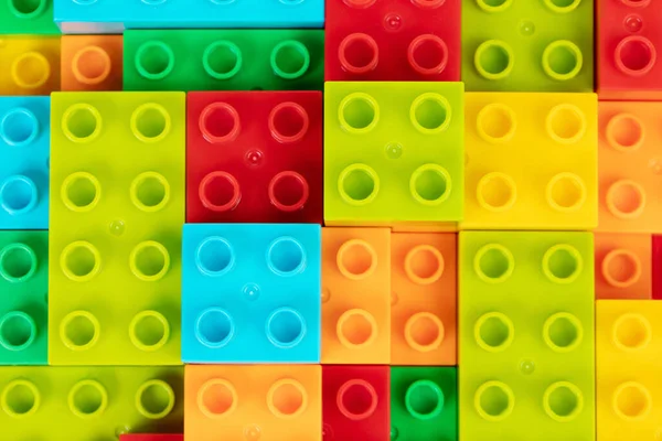 Colorful Building Toy Blocks Wallpaper Background — Stock Photo, Image