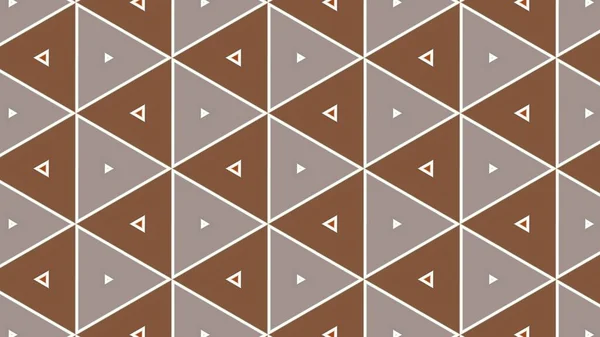 Ein Abstraktes Nahtloses Hintergrunddesign Mit Braunen Und Beigen Dreiecksmustern — Stockfoto