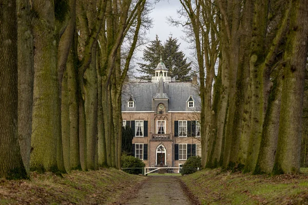 Vorden Nederland Jan 2021 Landhuis Den Bramel Tussen Een Strook — Stockfoto