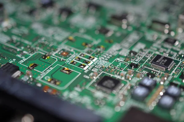 Closeup Shot Electronic Circuit Board Perfect — Stock Photo, Image