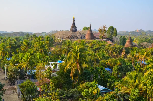 Una Hermosa Foto Los Paisajes Lugares Interés Mrauk Myanmar —  Fotos de Stock