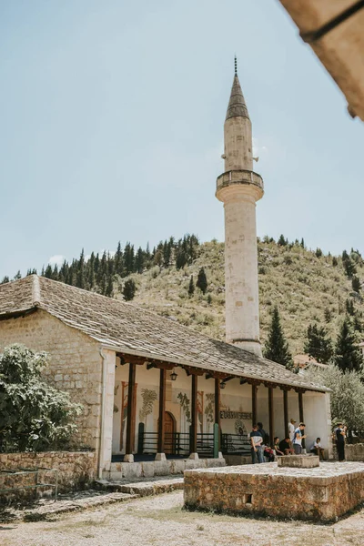 Stolac Bosnien Und Herzegowina Juli 2019 Moschee Stolac Ein Wunderschöner — Stockfoto