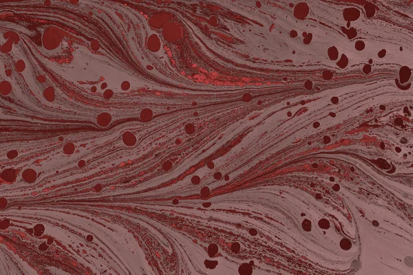 Абстрактные Волны Живописи Маслом Красными Цветами Идеально Подходит Обоев — стоковое фото