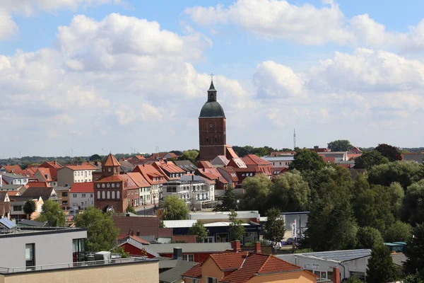 Luftaufnahme Einer Wunderschönen Altstadt Mit Häusern Und Gebäuden — Stockfoto