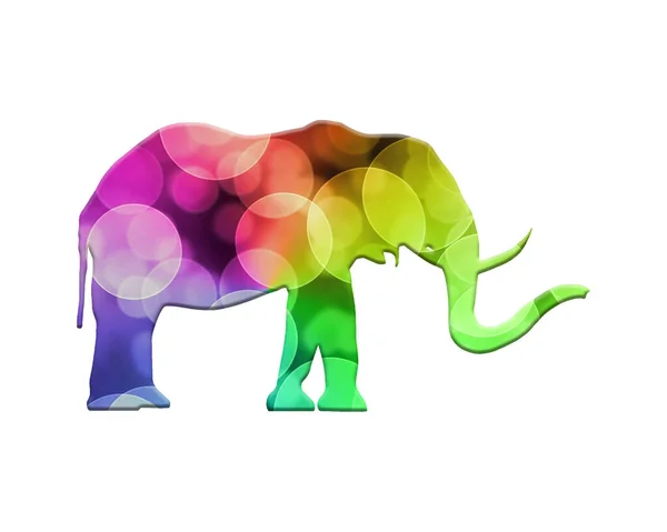 Illustrazione Elefante Animale Icona Logo Acquerello — Foto Stock