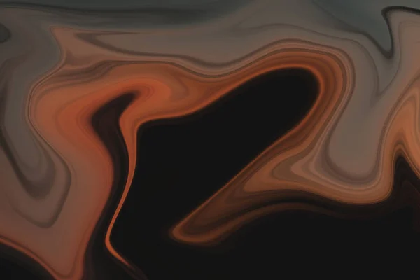 Siyah Turuncu Dalgalı Desenlerin Bir Çizimi Arka Plan Için Mükemmel — Stok fotoğraf