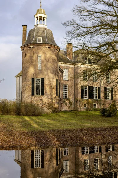 Vorden Nederland Jan 2021 Statig Landhuis Met Vestingtoren Van Kasteel — Stockfoto