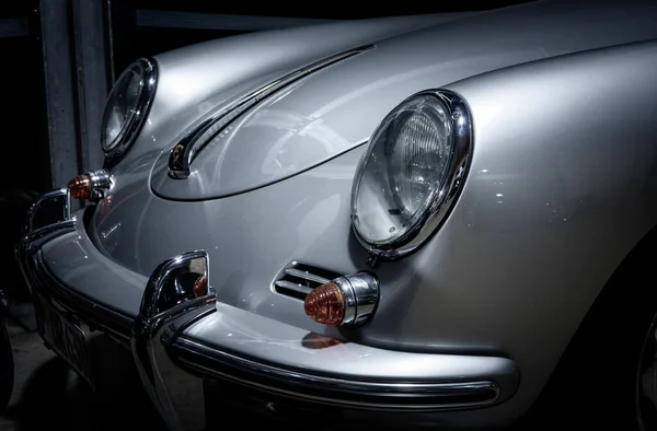Berlim Alemanha Novembro 2020 Alemanha Novembro 2020 Oldtimer Cinza Porsche — Fotografia de Stock