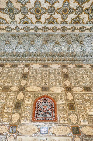 Sheesh Mahal Amber Kalesi Nin Saf Camdan Değerli Taşlardan Yapılmış — Stok fotoğraf