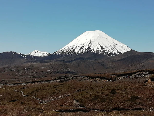 Picos Campos Nevados Montanha — Fotografia de Stock