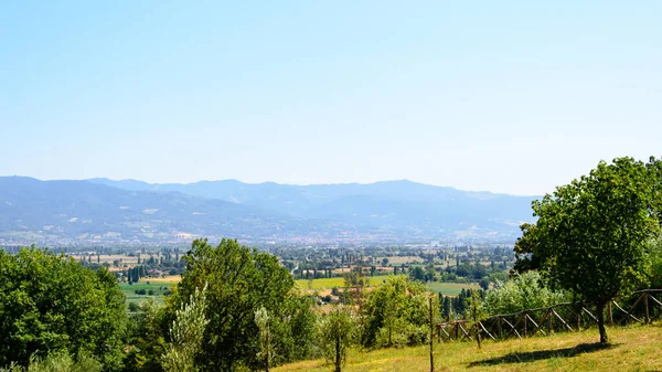 Beautiful Landscape Hot Summer Day Anghiari Tuscany Italy — Stock Photo, Image