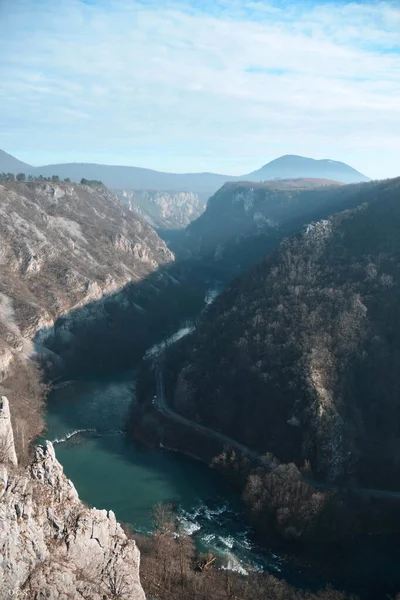 Bosanska Krupa Bosnia Erzegovina Dic 2018 Una River Canyon Località — Foto Stock