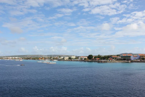 Una Hermosa Toma Kralendijk Harbor Bonaire Island —  Fotos de Stock