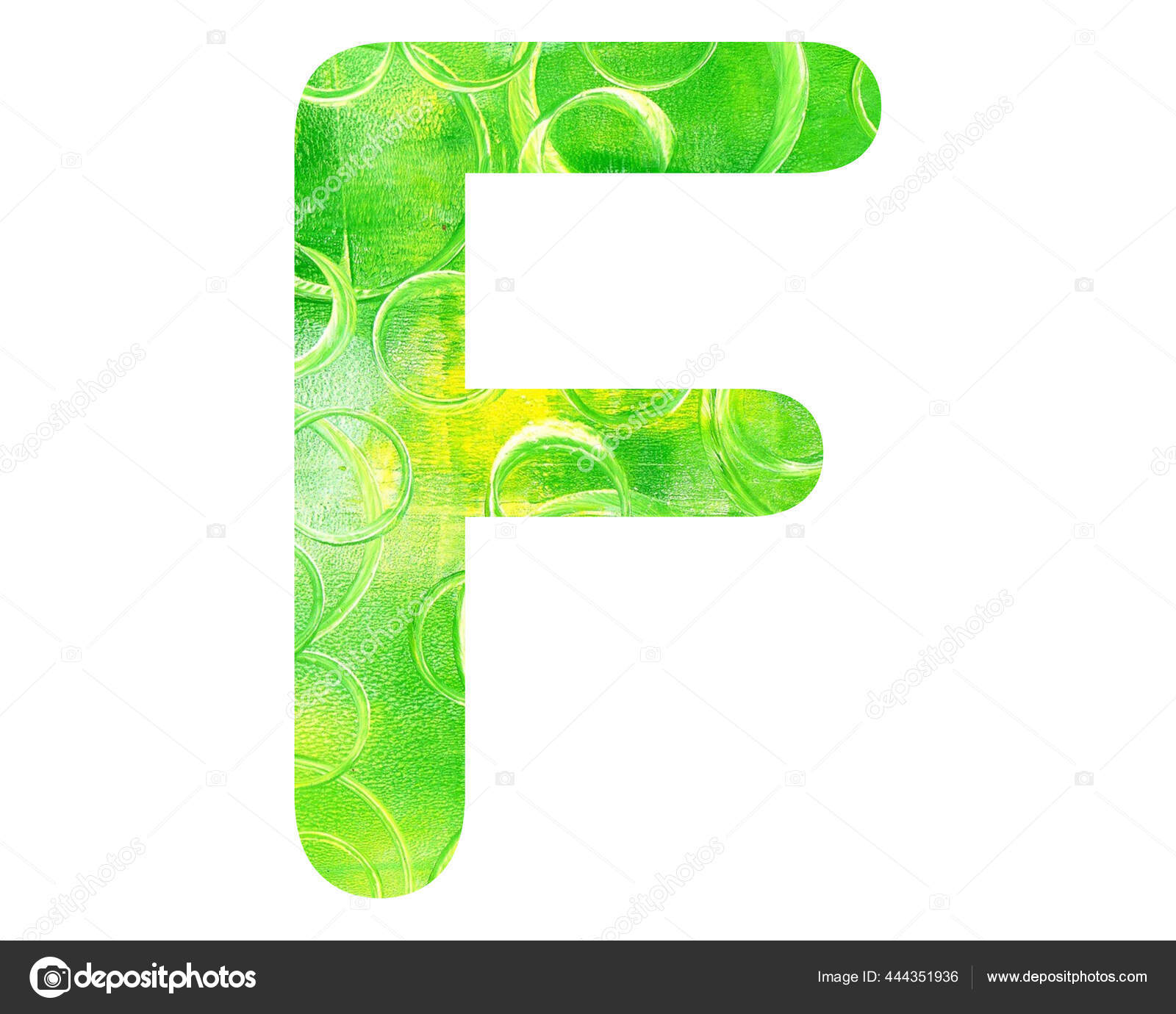 Uma Ilustração Isolada Letra Composta Padrão Bolha Verde Sobre Fundo — Foto  © Wirestock #444351936, image size:1600x1380