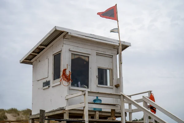 Piękny Widok Pustą Plażę Carilo Buenos Aires Argentyna Pochmurny Dzień — Zdjęcie stockowe