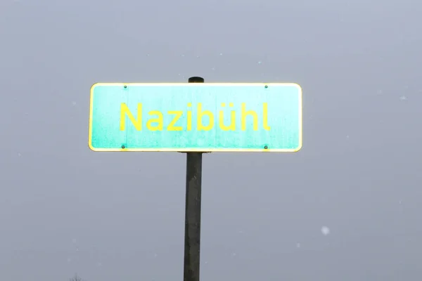 Βαυαρικό Χωριό Nazibuehl Σημείο Όνομα Θέση — Φωτογραφία Αρχείου