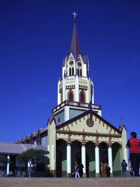 Caldera Chile 2020 Vertikální Pohled Chuch San Vicente Paul Caldree — Stock fotografie