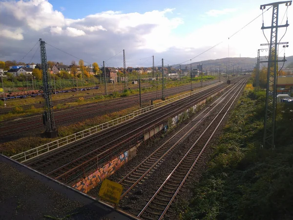 Questa Foto Proviene Una Stazione Ferroviaria Germania — Foto Stock
