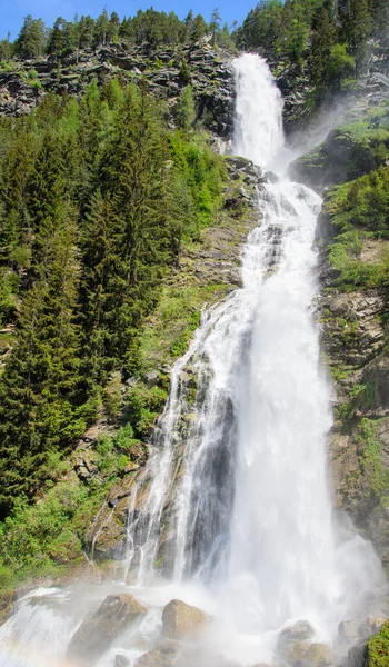 Stuibenfall Tyrols Second Highest Waterfall Located Umhausen Oetztal — Stockfoto