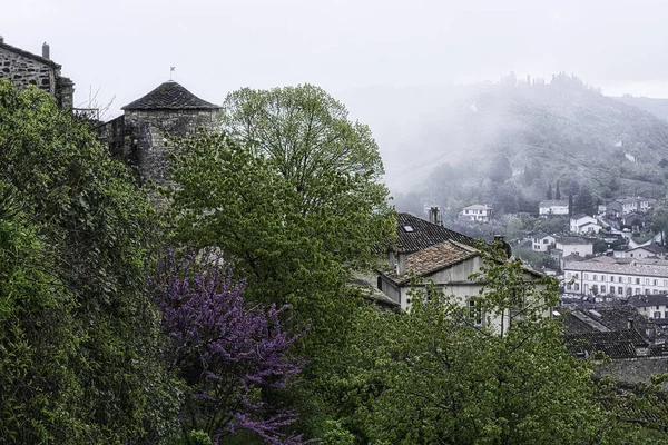 Cordes Sur Ciel Est Une Ville Médiévale Située Sur Une — Photo