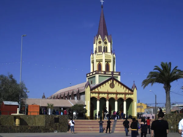 Caldera Chile Jul 2020 View Esplanade Church San Vicente Paul — Stock Photo, Image