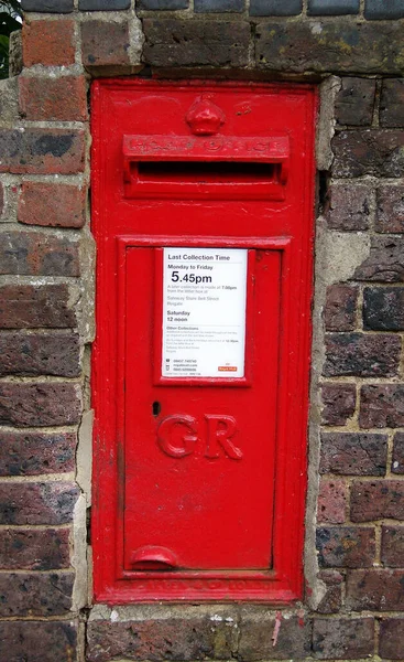 Reino Unido Junio 2006 Buzón Rojo Del Royal Mail Británico — Foto de Stock