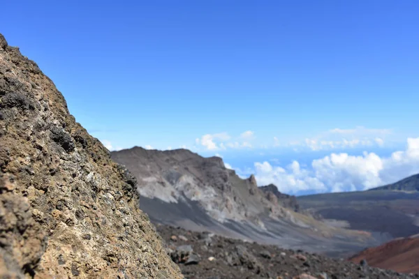 Paisaje Escénico Enorme Volcán Escudo Parque Nacional Haleakala Isla Maui — Foto de Stock