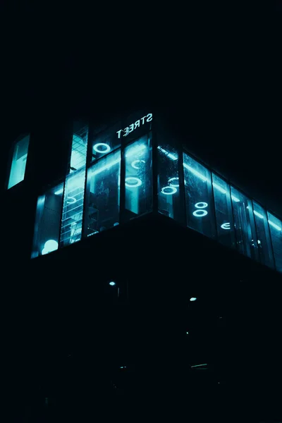 Manchester United Kingdom Aug 2020 Blade Runner Cyberpunk Building Manchester — 스톡 사진