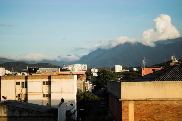 Prachtig Uitzicht Gebouwen Bergen Santa Marta Magdalena Colombia — Stockfoto