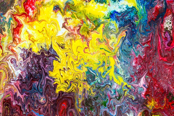 Abstract Colorful Fluid Art Painting Background — Stock Photo, Image