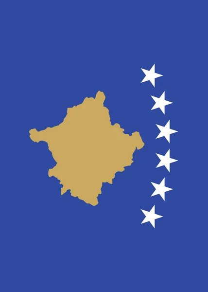 Вертикальная Иллюстрация Иконки Национального Флага — стоковое фото
