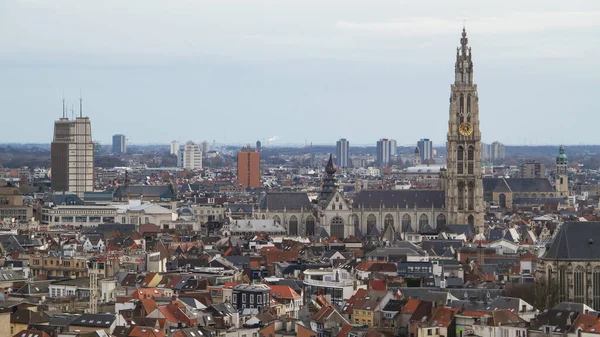 Vista Panorâmica Cidade Antuérpia Bélgica — Fotografia de Stock