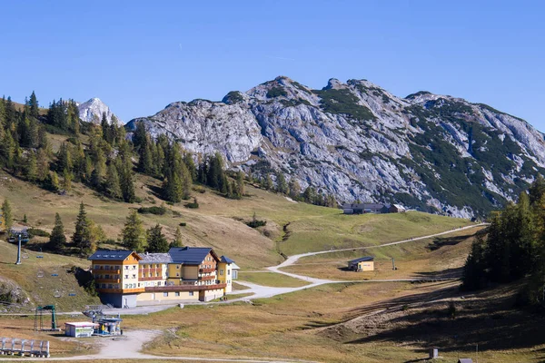 Bergstation Auf Der Tauplitzer Alm Einem Schönen Sommertag Der Steiermark — Stockfoto
