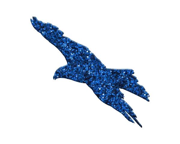 Eine Abbildung Eines Adlers Der Mit Blauem Glanz Gefüllt Ist — Stockfoto