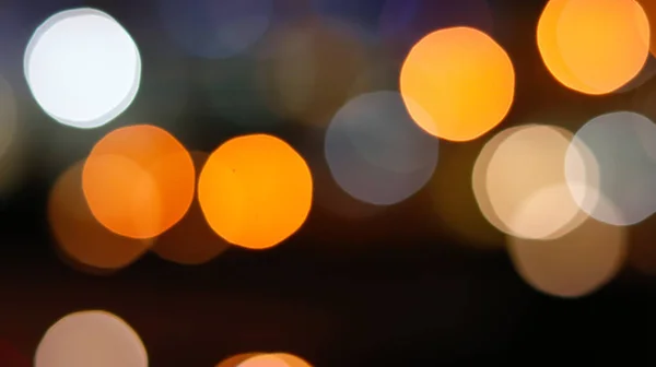 Bulanık Bir Arkaplanda Renkli Bokeh Işıkları — Stok fotoğraf