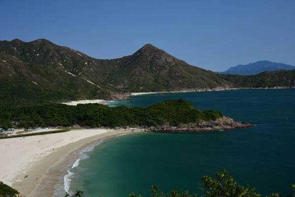 Uma Pitoresca Praia Ham Tin Wan Distrito Sai Kung Hong — Fotografia de Stock