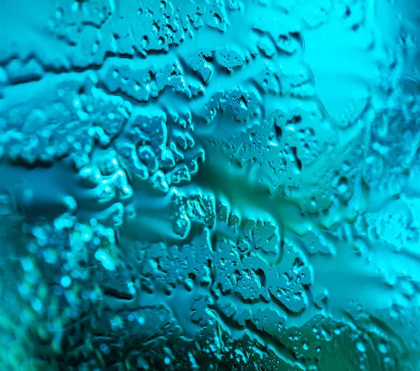 Vacker Utsikt Över Abstrakt Glasbakgrund Med Regnvatten — Stockfoto