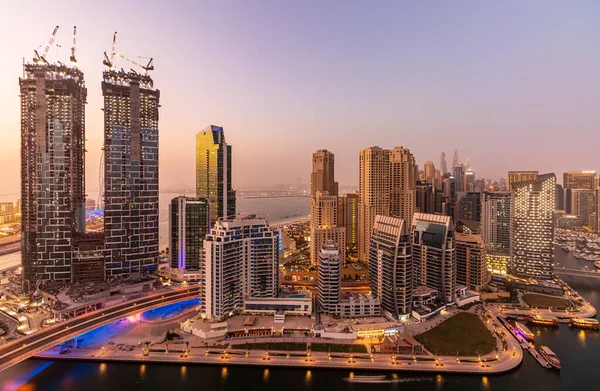 Dubai Förenade Arab Emirater Aug 2019 Flygfoto Över Fantastiska Dubai — Stockfoto