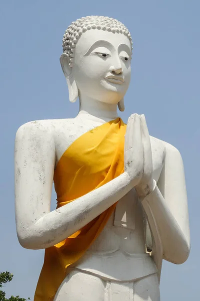 Zabytkowe Posągi Buddy Tajlandii Widziane Bangkoku Ayutthaya — Zdjęcie stockowe