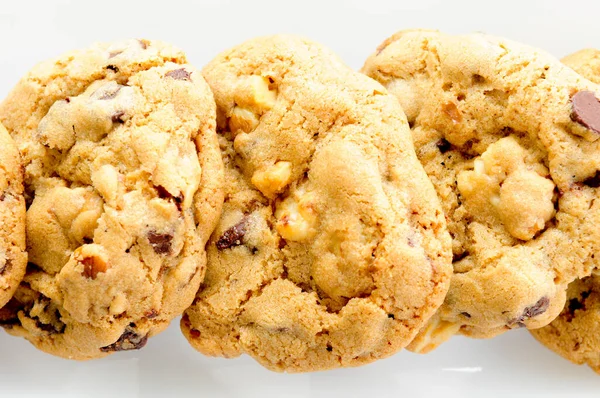 Шоколадная Крошка Ореховое Печенье — стоковое фото