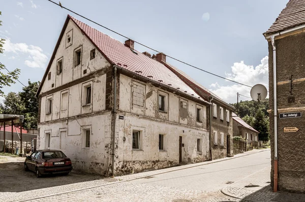 Zoty Stok Pologne Août 2020 Vieilles Maisons Maisons Une Église — Photo